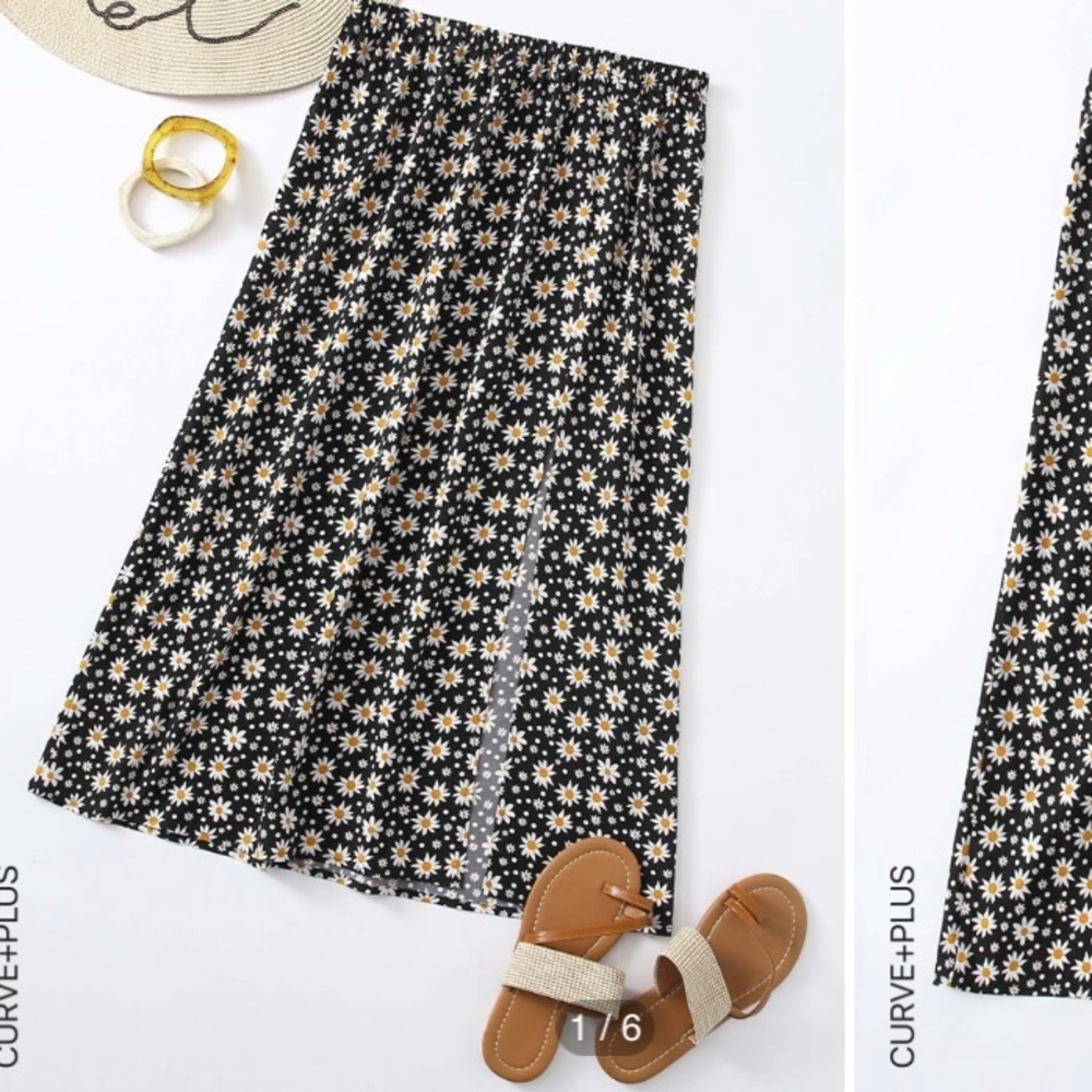 Never Worn Ditsy Floral Hem Skirt Size 18 (3XL)